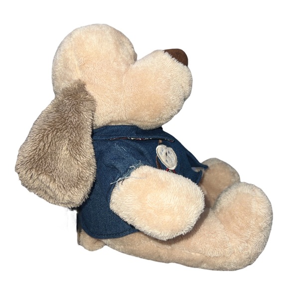 Dudley Dog with Denim Jacket 12" Card Factory Soft Toy Plush Comforter NEW - Picture 6 of 7